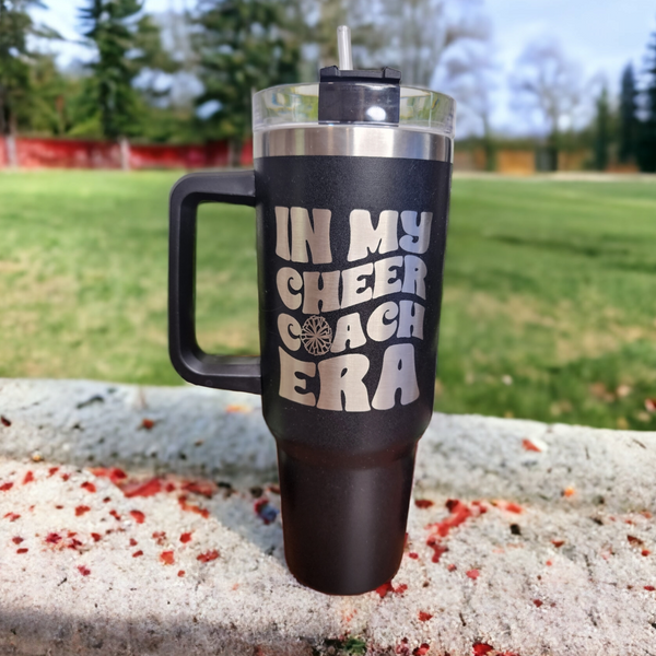 In My Cheer Mom Era 40 oz Tumbler: Custom Tumblers & Cups – LuLu Grace