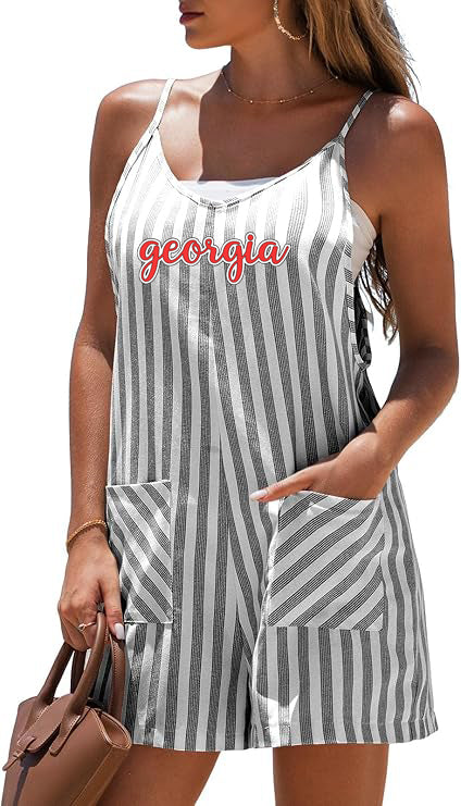 Georgia Loose Fit Striped Romper