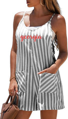 Georgia Loose Fit Striped Romper