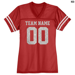 Custom Football Glitter Jersey