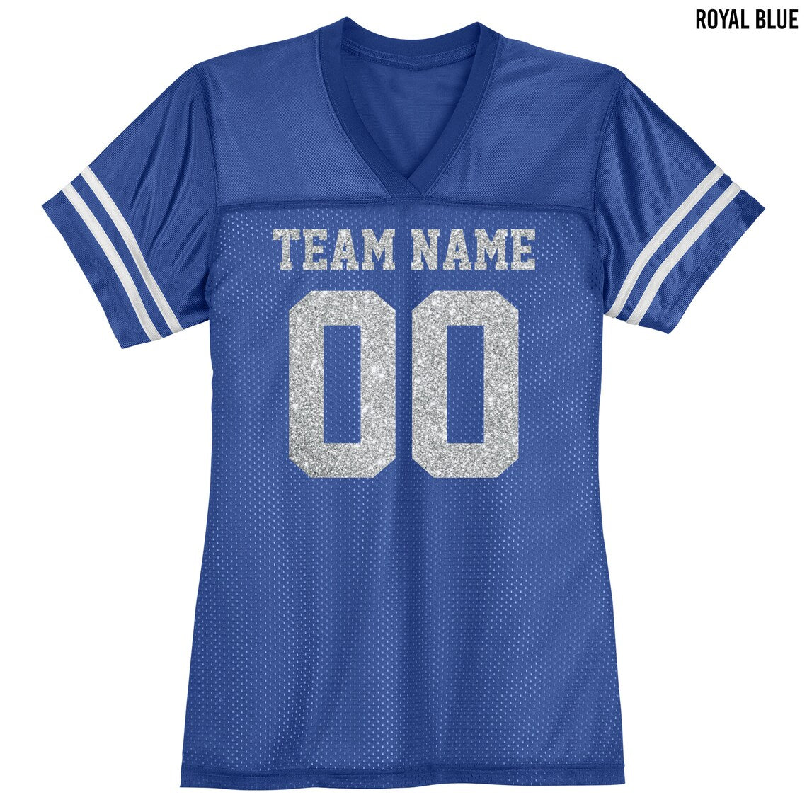 Custom Football Glitter Jersey