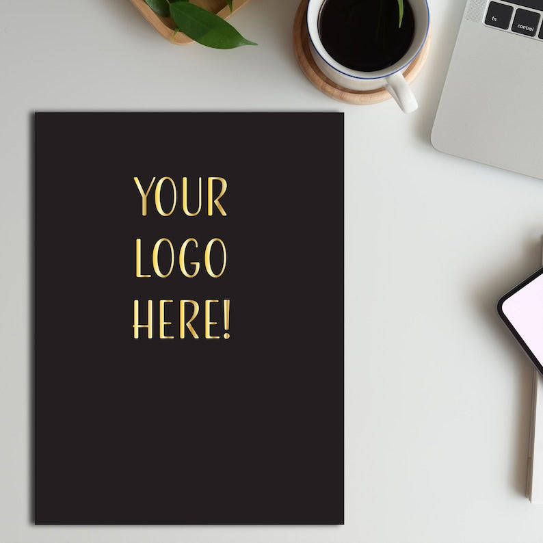 Branded Foil Presentation Folders with Card Holder