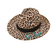 Leopard Print Women's Go Jags Fedora Hat