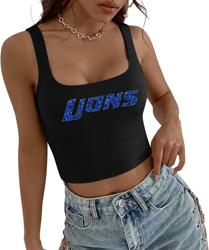 Detroit Lions Glitter Top