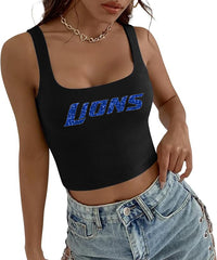 Detroit Lions Glitter Top