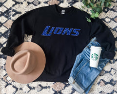 Detroit Lions Glitter Top