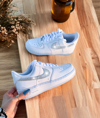 White Swarovski Women's Nike Air Force 1 Shoes