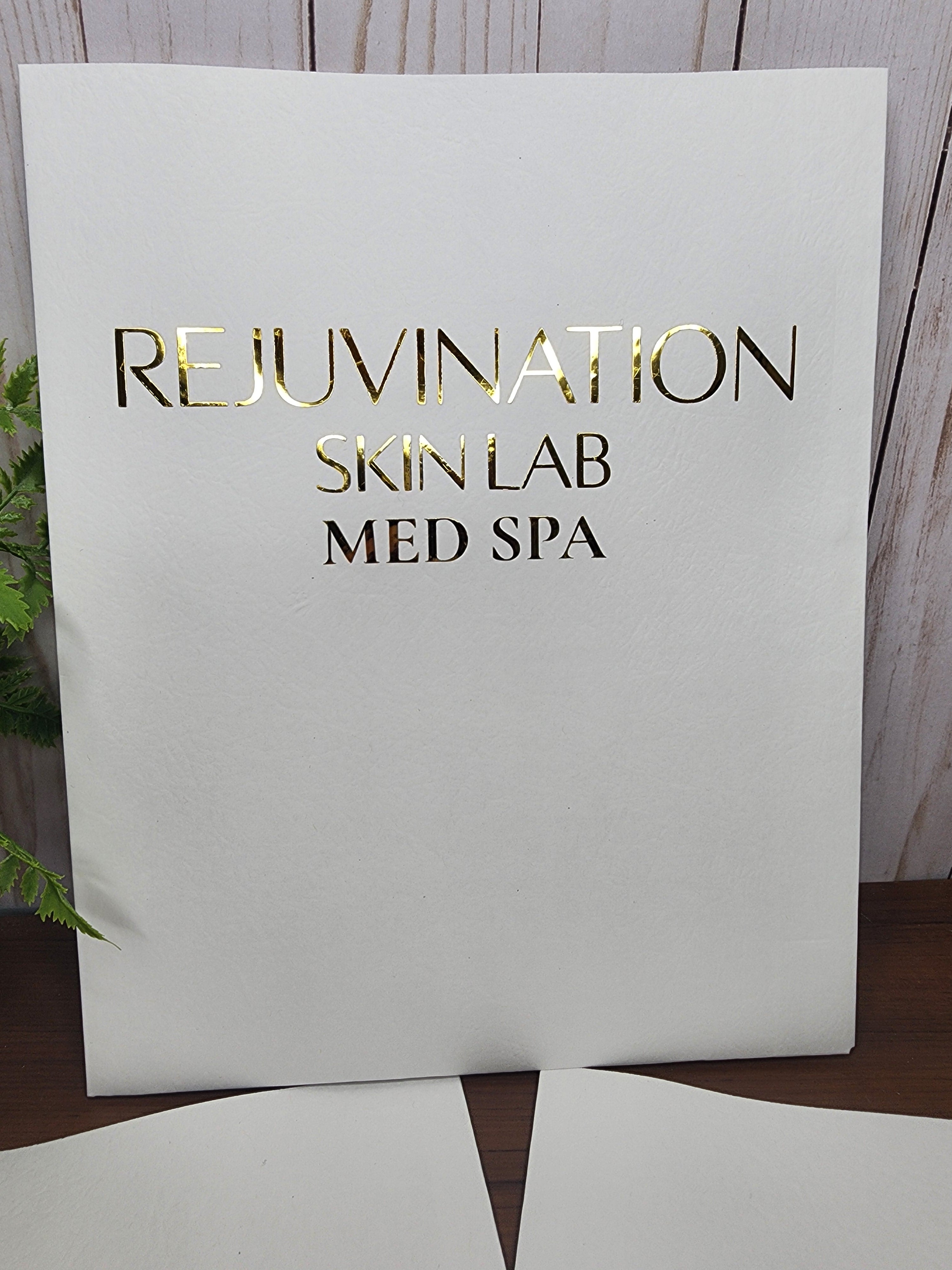 Branded Foil Presentation Folders with Card Holder
