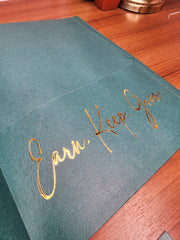 Branded Foil Presentation Folders with Card Holder