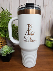 Rose Gold Plated Laser Engraved Drinkware