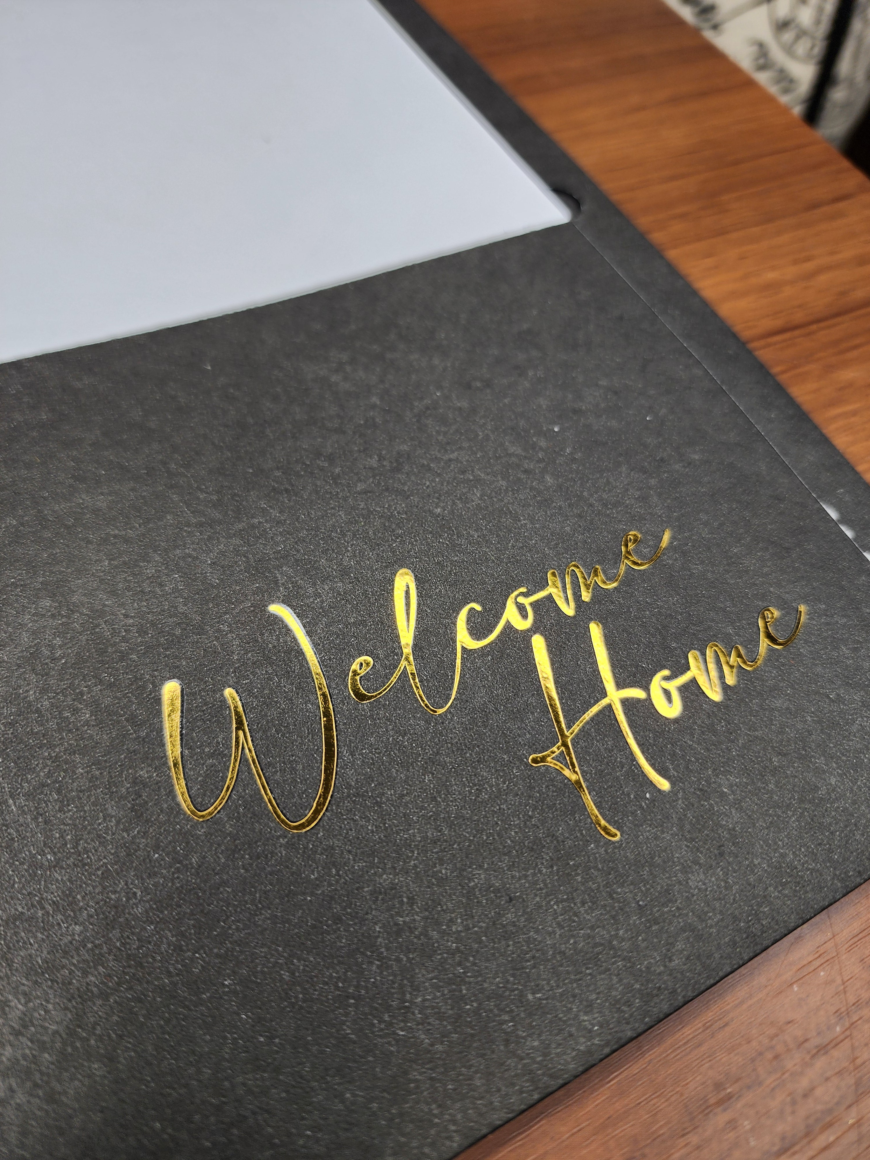 Branded Foil Presentation Folders with Card Holder