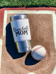 Leatherette 20 oz Laser Engraved Baseball Tumbler