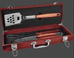 Custom Laser Engraved BBQ Set with Case