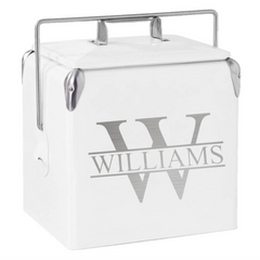 Custom Laser Engraved 12 QT. Retro Cooler
