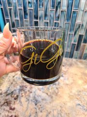 Personalized Glass Coffee Mug