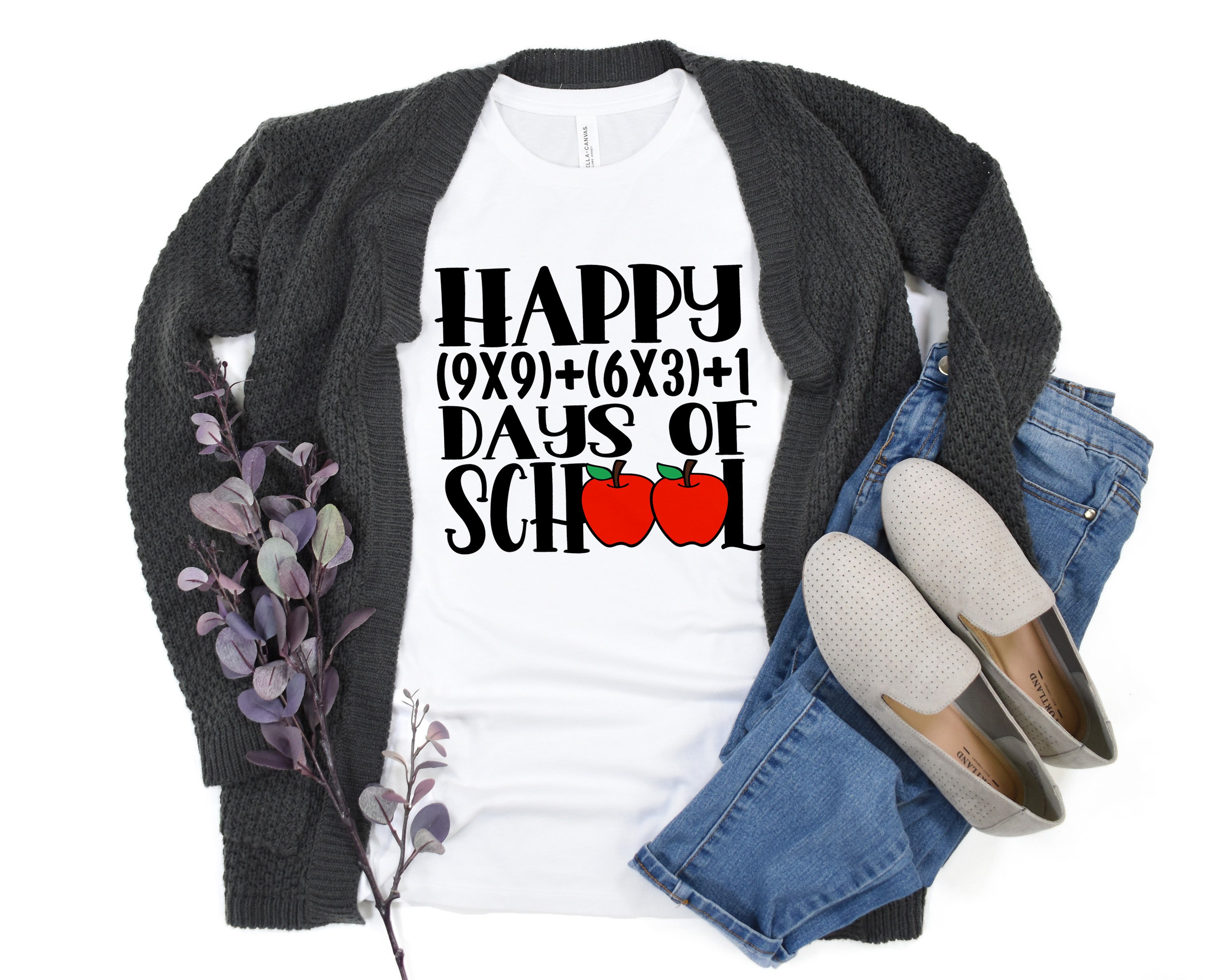 Happy 100 Days of School Math Equation Shirt