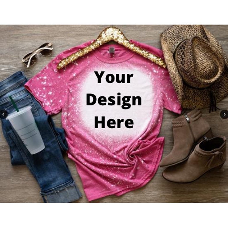 Blank Bleached Shirts for Sublimation