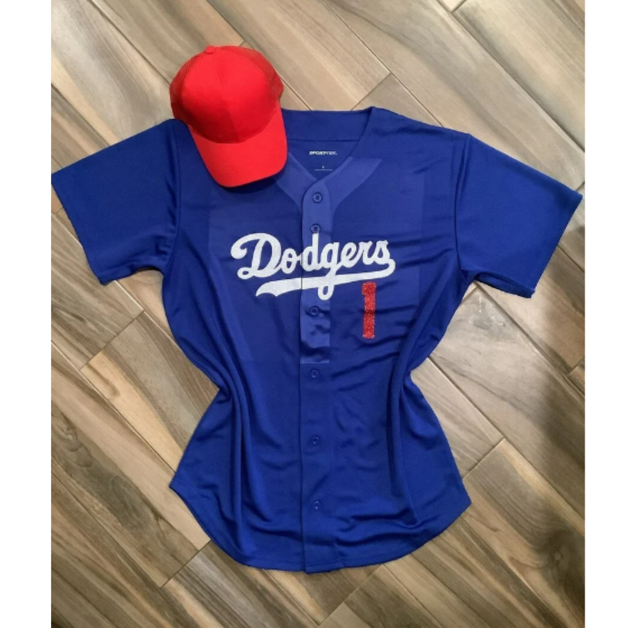 LA Dodgers Inspired Elton John Style Baseball Jersey - Blue