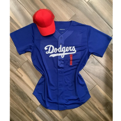 LA Dodgers Inspired Elton John Style Baseball Jersey - Blue