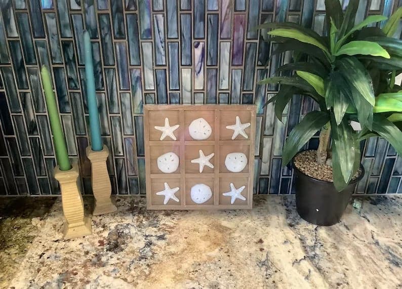 Coastal Tic Tac Toe Set