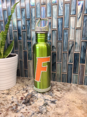 Rhinestone Florida Gators Steel Insulated Water Bottle with Lid