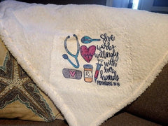 Healthcare Appreciation Plush Blanket