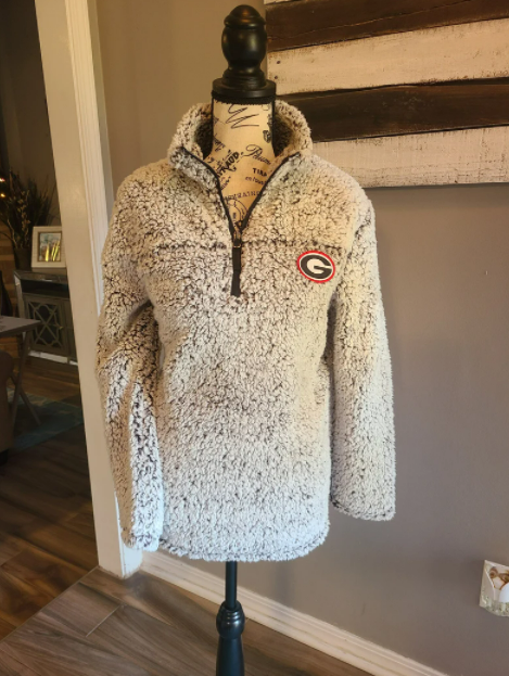 Georgia Bulldogs 1/4 Zip Fleece Jacket