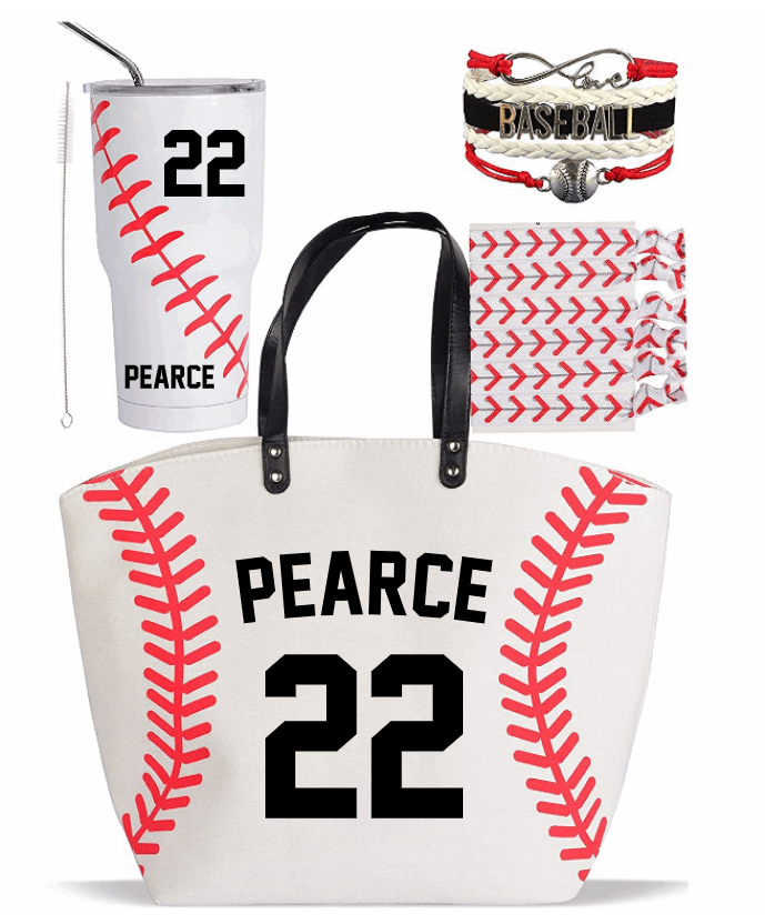 4 Piece Personalized Baseball Gift Set