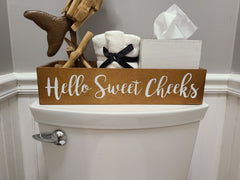 Hello Sweet Cheeks Toilet Topper Tray