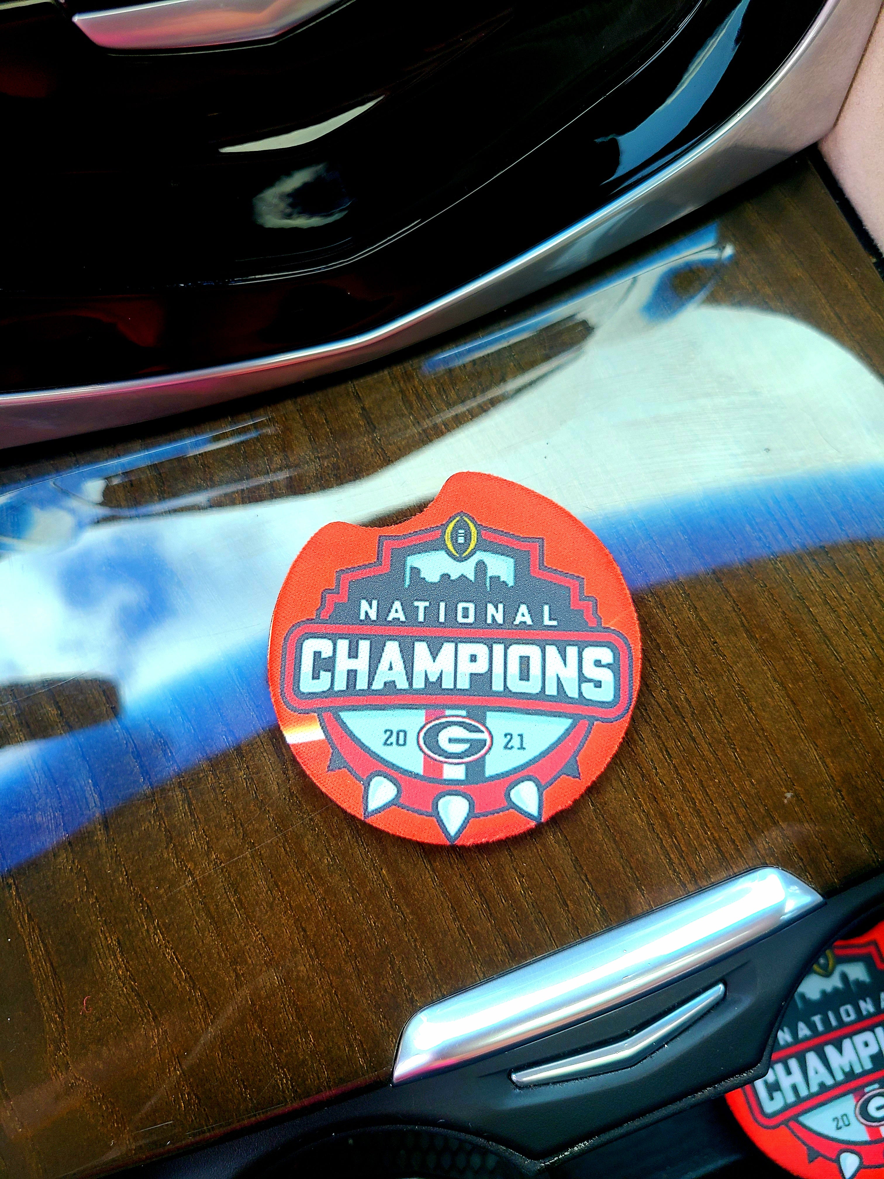Georgia Bulldogs Car Coasters Set
