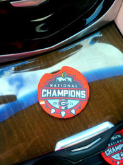 Georgia Bulldogs Car Coasters Set