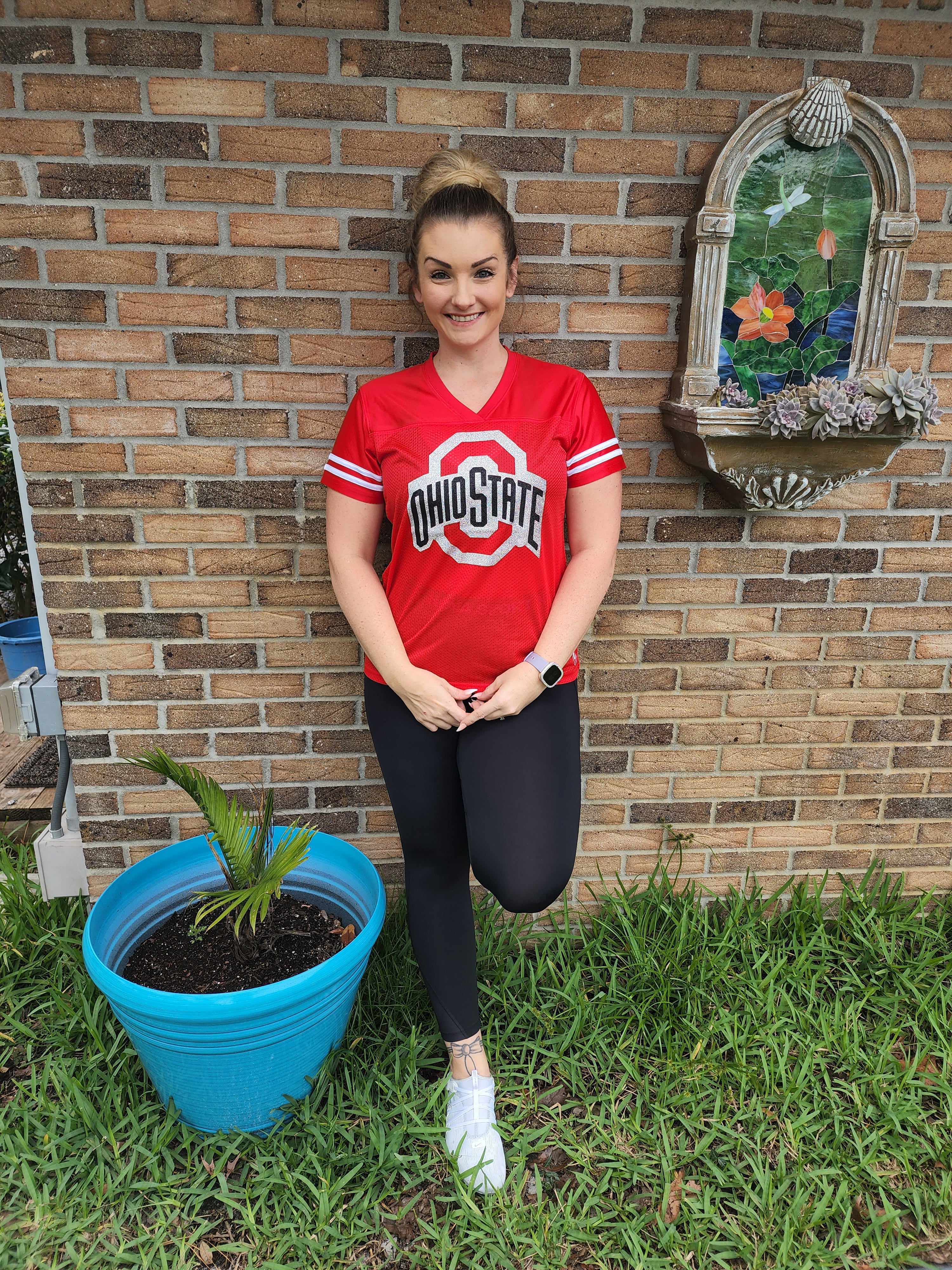 Ohio State Glitter Top