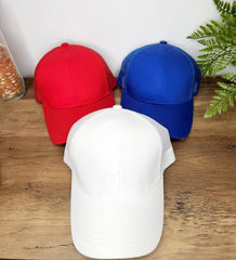 USA Customizable Chenille Letter Patch High Ponytail Cap