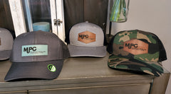 Custom Leather Patch Port Authority Snapback Trucker Cap