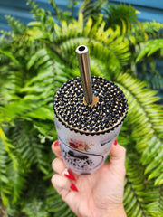 Rise and Shine Mothercluckers Rooster Beer Can Glass Tumbler