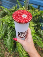 Rhinestone Georgia Bulldogs Skinny Glass Tumbler