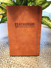 Branded Faux Leather Lined Executive Notebooks