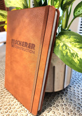 Branded Faux Leather Lined Executive Notebooks