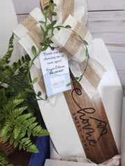 Custom Closing Gift Set- Acopa Marble and Acacia Wood