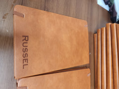 Branded Faux Leather Lined Executive Notebooks