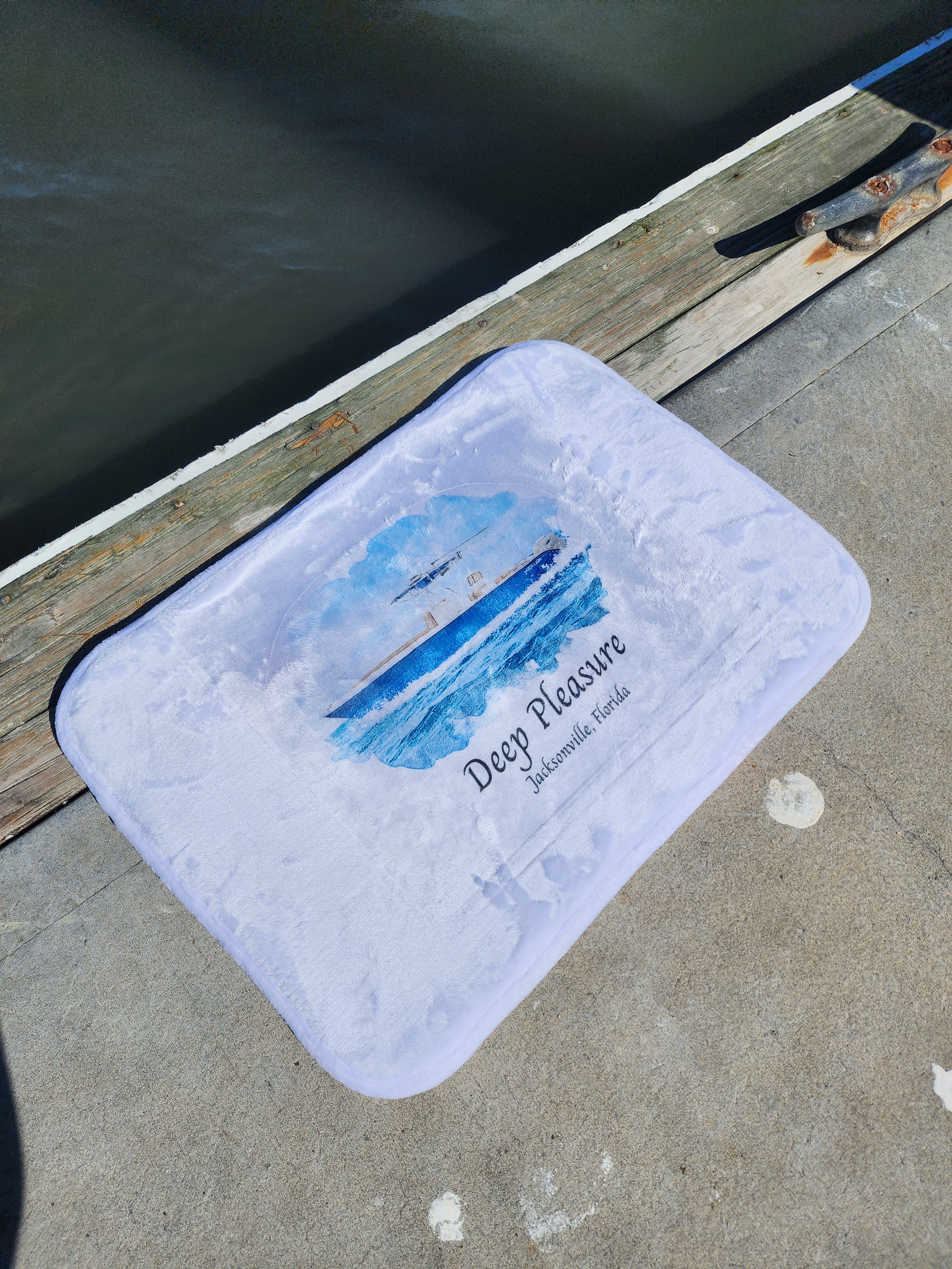 Custom Indoor/Outdoor Memory Foam Dock Mat