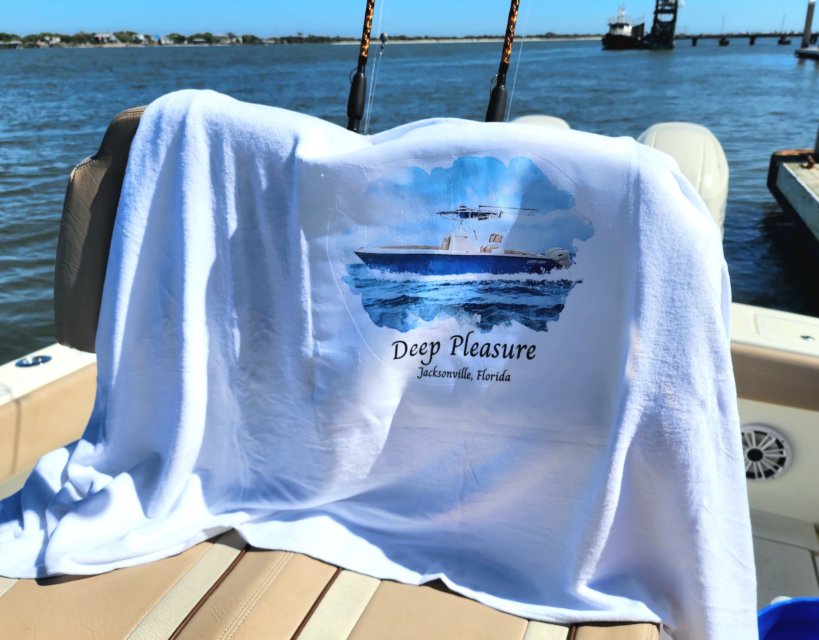 Custom Boat Beach Towel