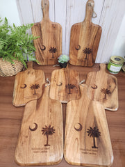 Customized State Flag Acacia Wood Cutting Board