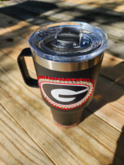 30 oz Rhinestone Georgia Bulldogs Yeti Rambler Travel Cup