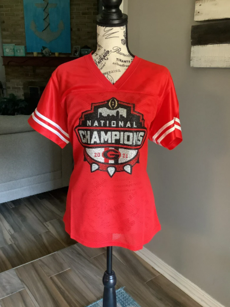 Georgia Bulldogs National Champions Glitter Shirt