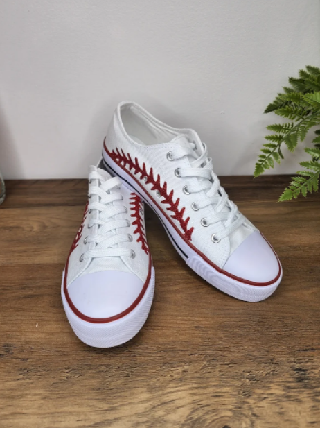 Glitter Baseball Low Top Sneakers