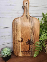 Customized State Flag Acacia Wood Cutting Board