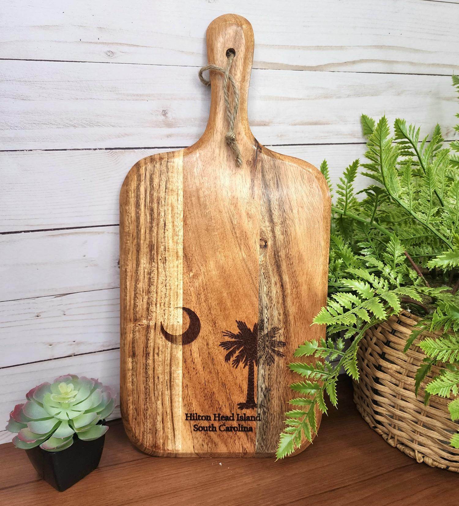 Customized State Flag Acacia Wood Cutting Board