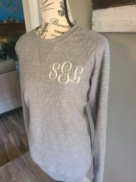 Monogrammed Glitter Sweater or Hoodie