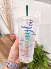 Customizable Sunflower 24 oz Rhinestone Tumbler